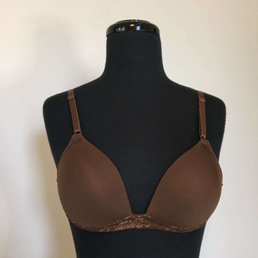 Vassarette Brown Wirefree Bra, 36A